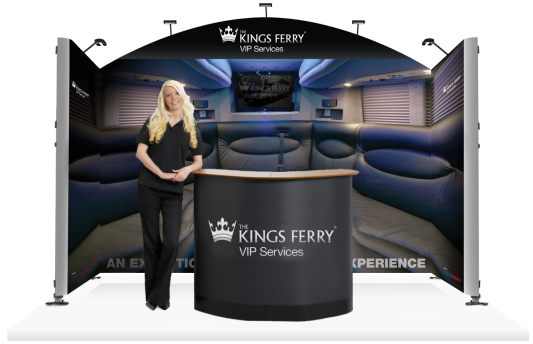 The Kings Ferry VIP Services Exhibition Stand design