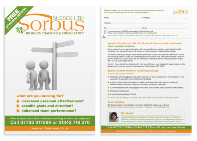 Sorbus Leaflet and Advert design