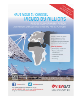 Viewsat Satcom Advert design