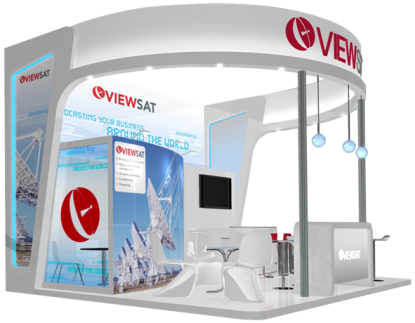 Viewsat Satcom Exhibition Stand design