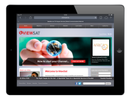 Viewsat Website design on ipad